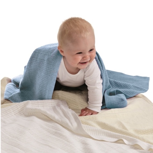 BabyDan háčkovaná bavlněná dětská deka